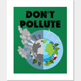 funny don't pollute happy Earth day 2024 Posters and Art